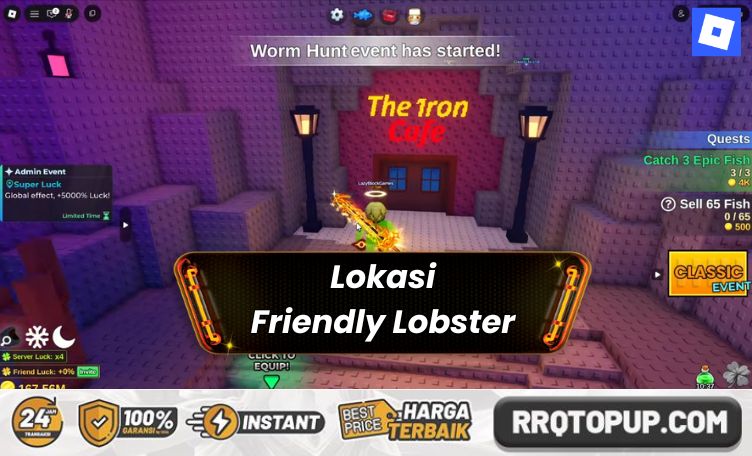 Lokasi Friendly Lobster Fish It