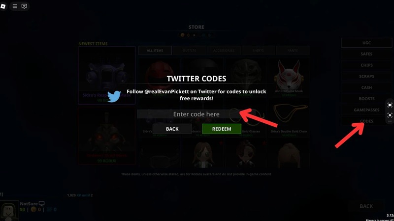 notoriety desember code 2025