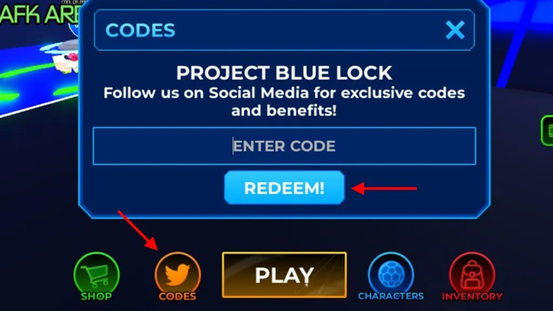 Project Blue Lock desember code 2025