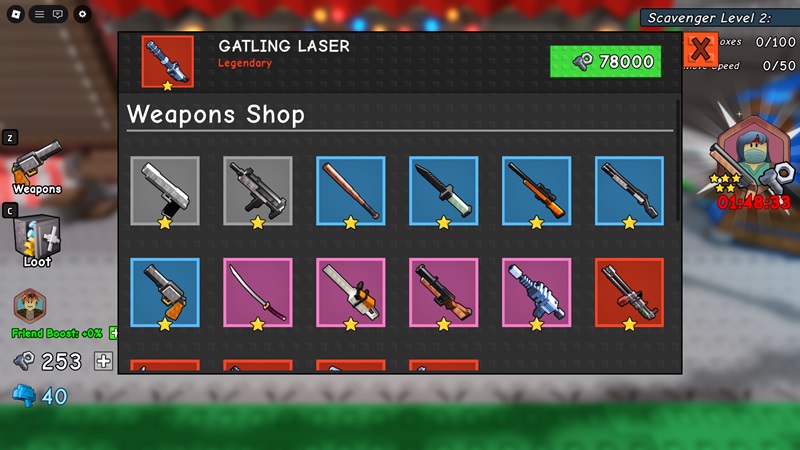 wave z weapon upgrade