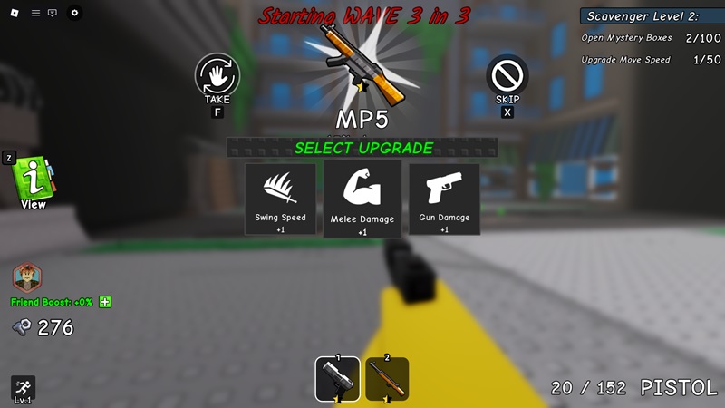 wave z weapon upgrade