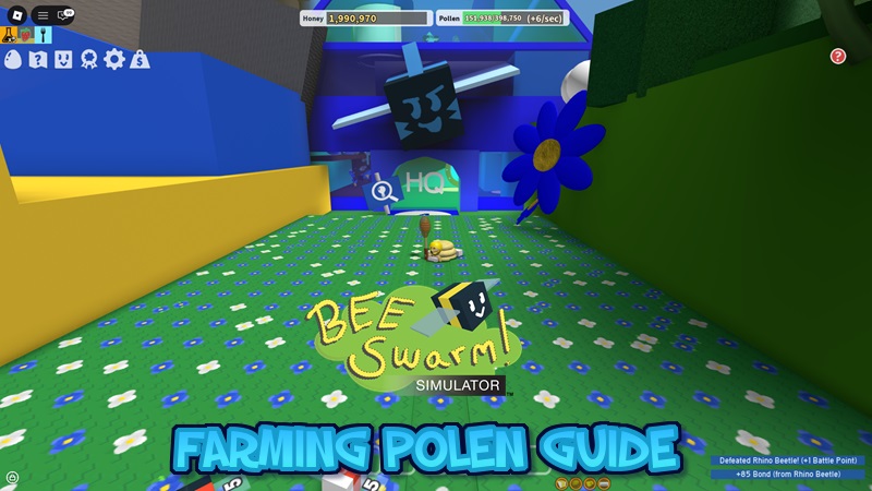 bee swarm simulator pollen farming