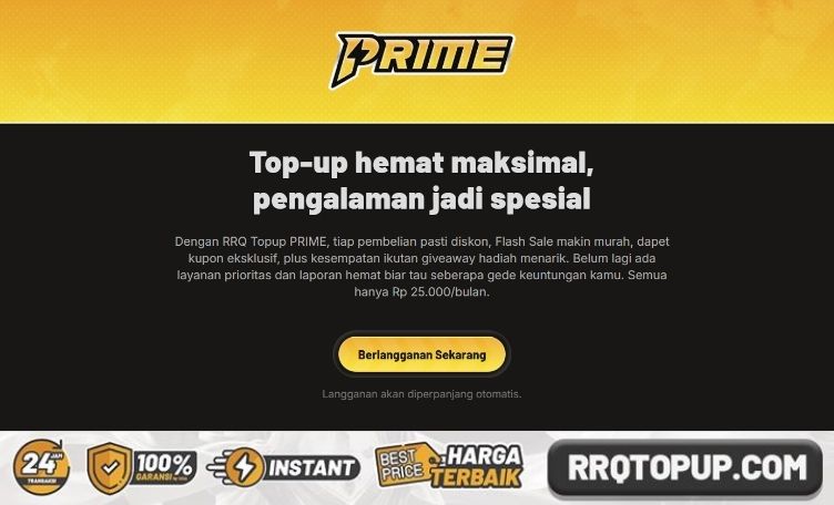 RRQ Topup PRIME