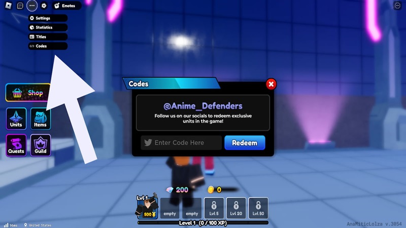 Code Anime Defenders Januari 2026