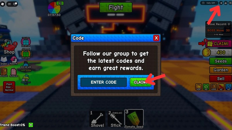 code Plant Brainrot Simulator februari 2026