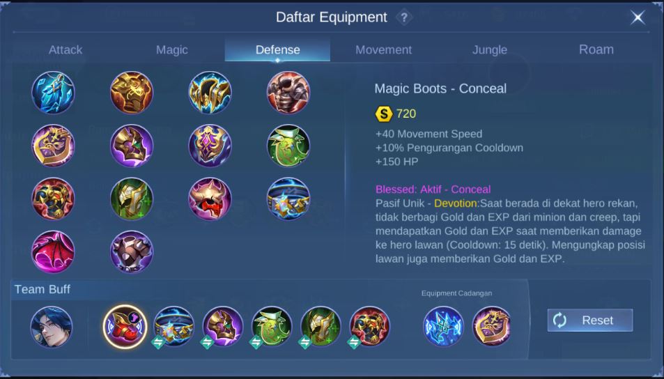 Item Marcel Mobile Legends