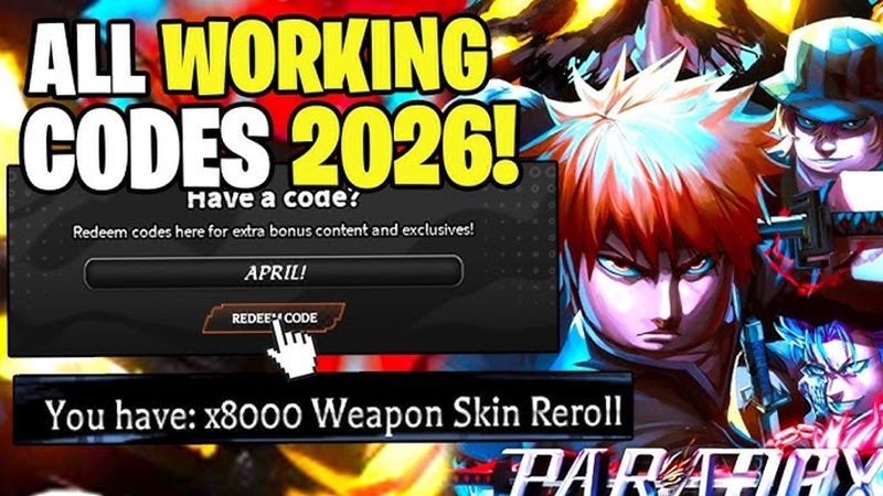 Code Paradox Roblox April 2026