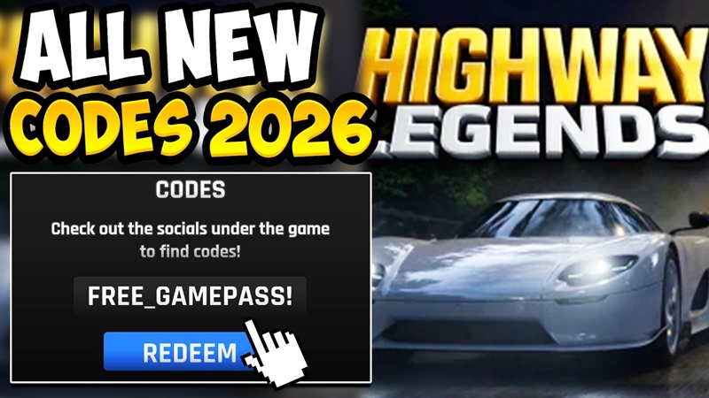 Code Highway Legends Roblox April 2026