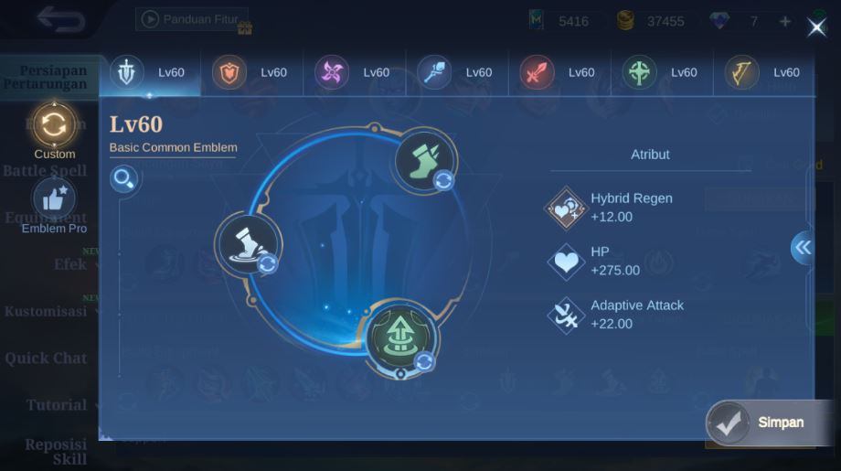 Emblem Gord Mobile Legends