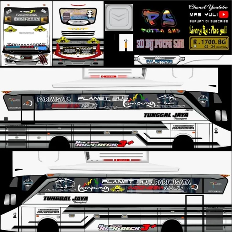 livery bussid kids panda