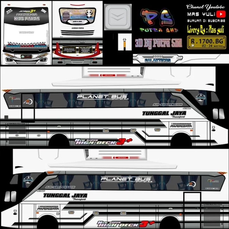 livery bussid kids panda