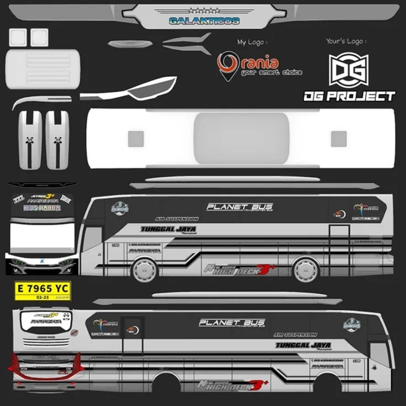 livery bussid kids panda